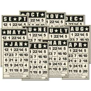 Bingo Cards Heavyweight Stock Calendar 