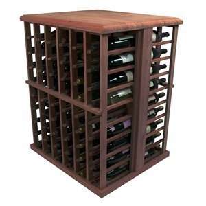  Designer Wine Rack Kit   108 Bottle Tasting Table  Redwood 