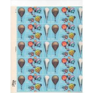 Hot Air Balloons Sheet of 40 x 20 Cent US Postage Stamps NEW Scot 2032 