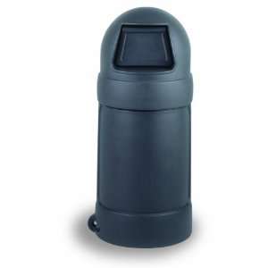 Continental 1307GY Plastic 15 Gallon RounTop Waste Receptacle with 