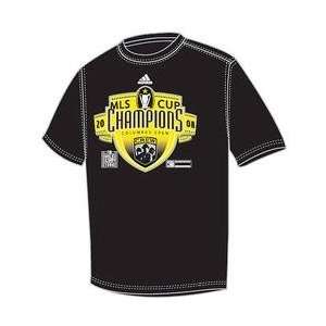  adidas Mens 2008 MLS Champs SS Tee   Black Large Sports 