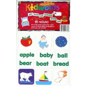  PCS LEARNING MAGNETS 90 NOUNS Toys & Games