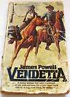VENDETTA BY JAMES POWELL VINTAGE WESTERN PAPERBACK FIRST ACE PRINTING 