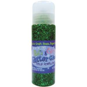  Big & Glitzy Glitter Glue 1.7 Ounces Emerald   655976 