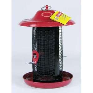    Red Rock Twin Bird Feeder   Holds 2 Types of Seed 