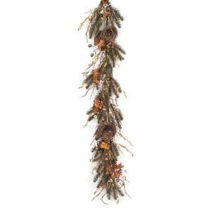   Artificial Pine, Nest, & Tallow Berry Christmas Garland Home
