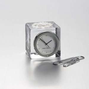 USAFA Mini Glass Desk Clock by Simon Pearce Sports 