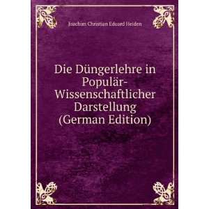  Darstellung (German Edition) Joachim Christian Eduard Heiden Books