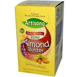 100% Organic Raw Almond Butter, 10 Packets, 1.19 oz (33.7 g) Each 