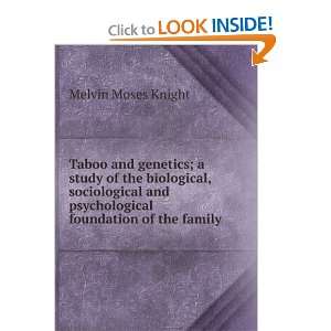  Taboo and genetics; a study of the biological 