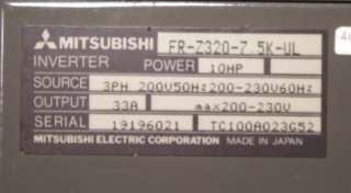 Mitsubishi FR Z320 7.5K UL Freqrol Inverter (UEX)  