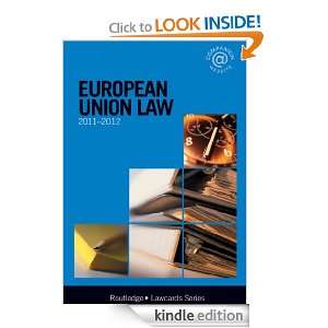 European Union Lawcards 2011 2012 Routledge  Kindle Store