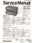 Original Technics Service Manual SU V77/97 Int Amp