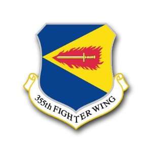  US Air Force 355th Fighter Wing Decal Sticker 5.5 