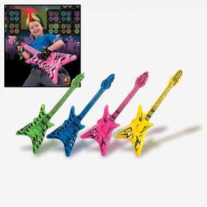 Inflatable Small “V” Guitars 12 pc / PARTY FAVORS (4976)  