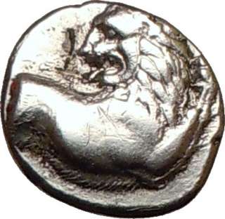 CHERSONESOS Thrace LION Ancient Silver Greek Coin 400BC  