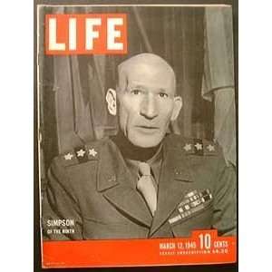   March 12, 1945   Cover Simpson of the Ninth Henry Luce Books