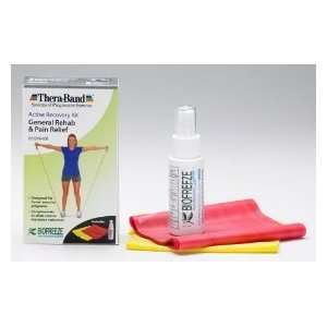  THERA BAND ACTIVE RECOVERY KIT   BEGINNER   WITH BIOFREEZE 