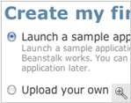   get started quickly by easily uploading and deploying your application