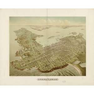  1878 map of Newport, Rhode Island