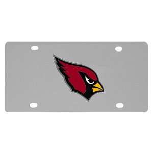  NFL Stainless Steel License Plate   Arizona Cardinals 