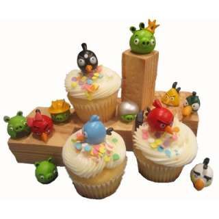 Angry Birds & Pigs Cake   Cupcake Toppers Decorations / Party Favors 