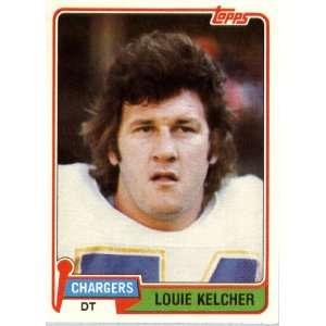  1981 Topps # 23 Louie Kelcher San Diego Chargers Football 