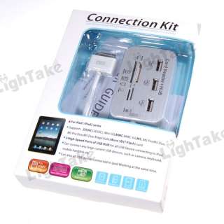 Connection Kit USB2.0 3 Port Hub and SD Card Reader for iPad1/iPad2 