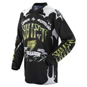  SHIFT ASSAULT YOUTH MX/OFFROAD JERSEY BLACK/GREEN MD 