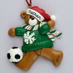  Personalized Soccer Christmas ornament