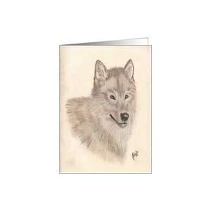  Wolfs head Illustration, blank note cards Card Health 