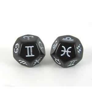  Astrology Dice Signs 12 Sided 2 ea Toys & Games