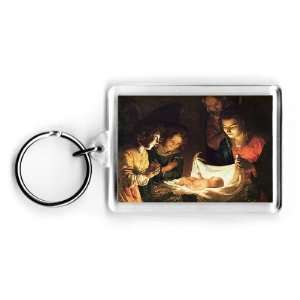 Adoration of the baby, c.1620 (oil on canvas) by Gerrit van Honthorst 