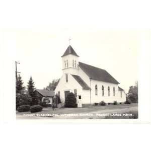  1960s Vintage Postcard Christ Evangelical Lutheran Church 