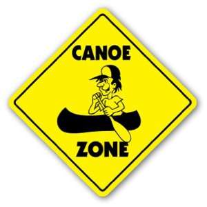   ZONE Sign xing gift novelty row boat oar canoeing indian dug out trail