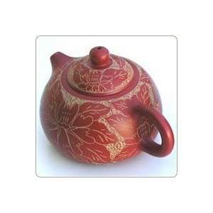  Red Florescence 17.8 oz Teapot