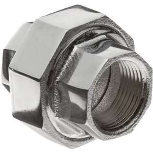 Chrome Plated Brass Pipe Fitting, Union, 3/8 NPT Female  