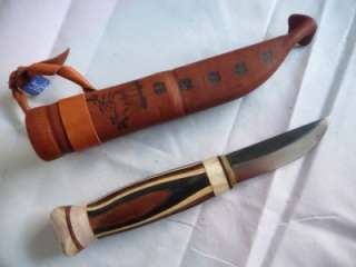 Zebra Handmade Scandinavia Camping Puukko Knife  