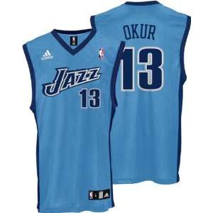 Mehmet Okur Youth Jersey adidas Blue Replica #13 Utah Jazz Jersey 