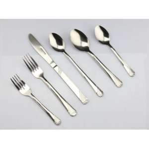  Unica Flatware Collection Stephanie Roman Lines Stainless 
