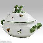   BUTTERFLY Covered SOUP TUREEN Hand Painted in USA Anne Marie Murray