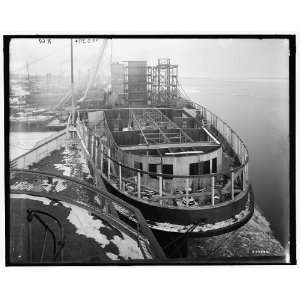   City of Cleveland,stern view showing construction