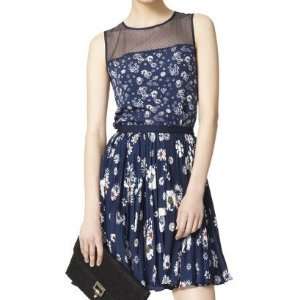 Jason Wu for Target Navy Floral Pleated Skirt   Size 14