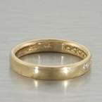   Gold Channel Set Diamond Vintage Wedding Anniversary Band Ring  