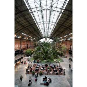 Tropical Garden and Cafe in Atocha Railway Station by Bruce Bi, 48x72