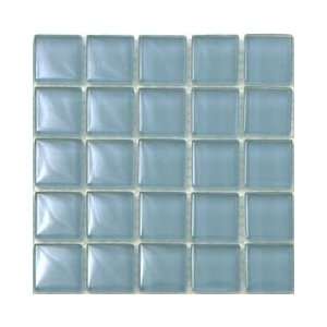  Hakatai Horizon Bermuda Blue 0.875 x 0.875 Glass Mosaic 