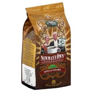 Newmans Own Coffee, Vanilla, Caramel, 10 Ounce Bag by Newmans Own