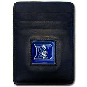  New Duke Blue Devils Money Clip/Cardholder Black Leather 