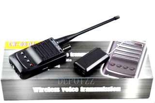 Professional voice Micro Wireless Audio Transmitter bug+Audio Receiver 