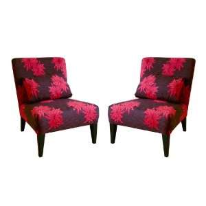  Baxton Studio Imelda Twill Accent Chair, Set of 2